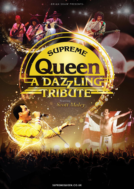 supreme queen tribute band poster
